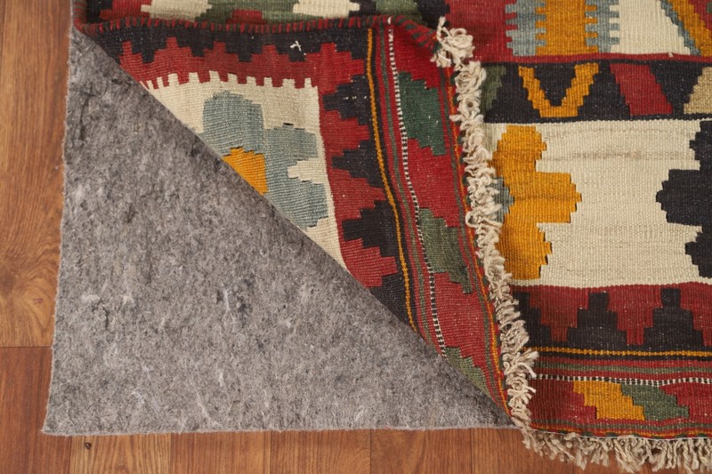 Vegetable Dye Kilim Geometric Tribal Area Rug 5x8 Vintage Red/ Ivory Carpet gallery