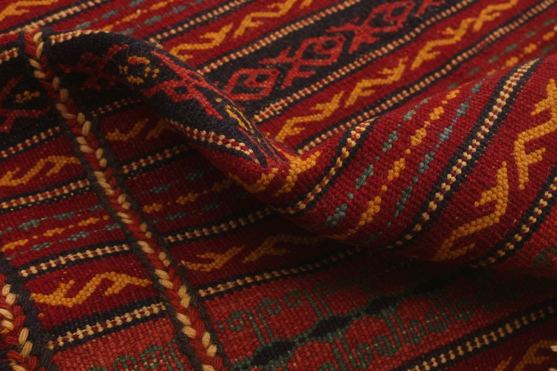 Vintage Hand Woven Area Rug 3'4" x 5'3" Traditional Wool Oriental Carpet gallery