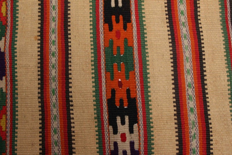 Vintage Hand Woven Area Rug 1'4" x 3'3" Traditional Wool Oriental Carpet gallery
