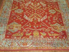 Antique Turkish Angora Oushak Ushak Rug 8’2”x9’10”