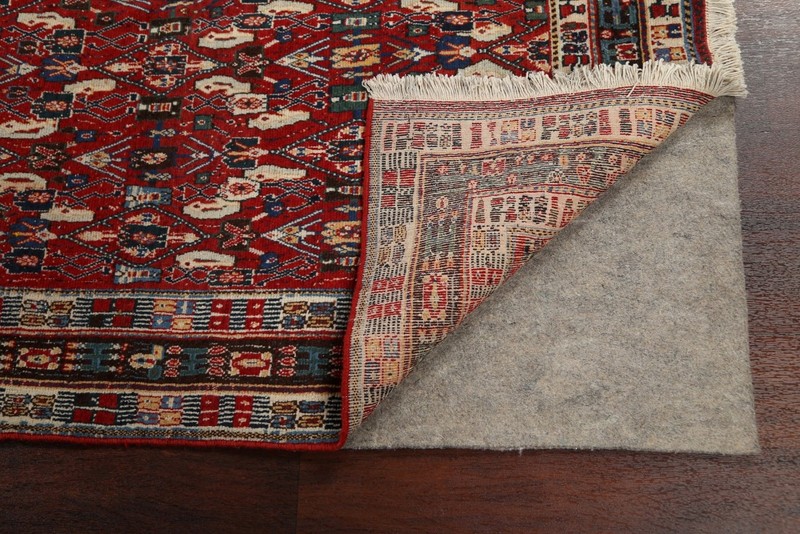 Vegetable Dye Tribal Area Rug 6x9 Ft Hand-Knotted Red Oriental Wool Carpet gallery