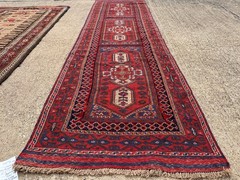 2×9 VINTAGE TURKISH RUNNER RUG handmade CAUCASIAN KAZAK geometric 2×8 3×8 3×9 ft