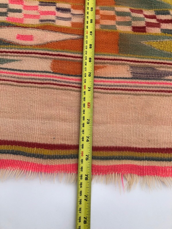 Handmade Algerian Tribal Berber Bohemian Antique Carpet - Area Rug 190x194 cm gallery