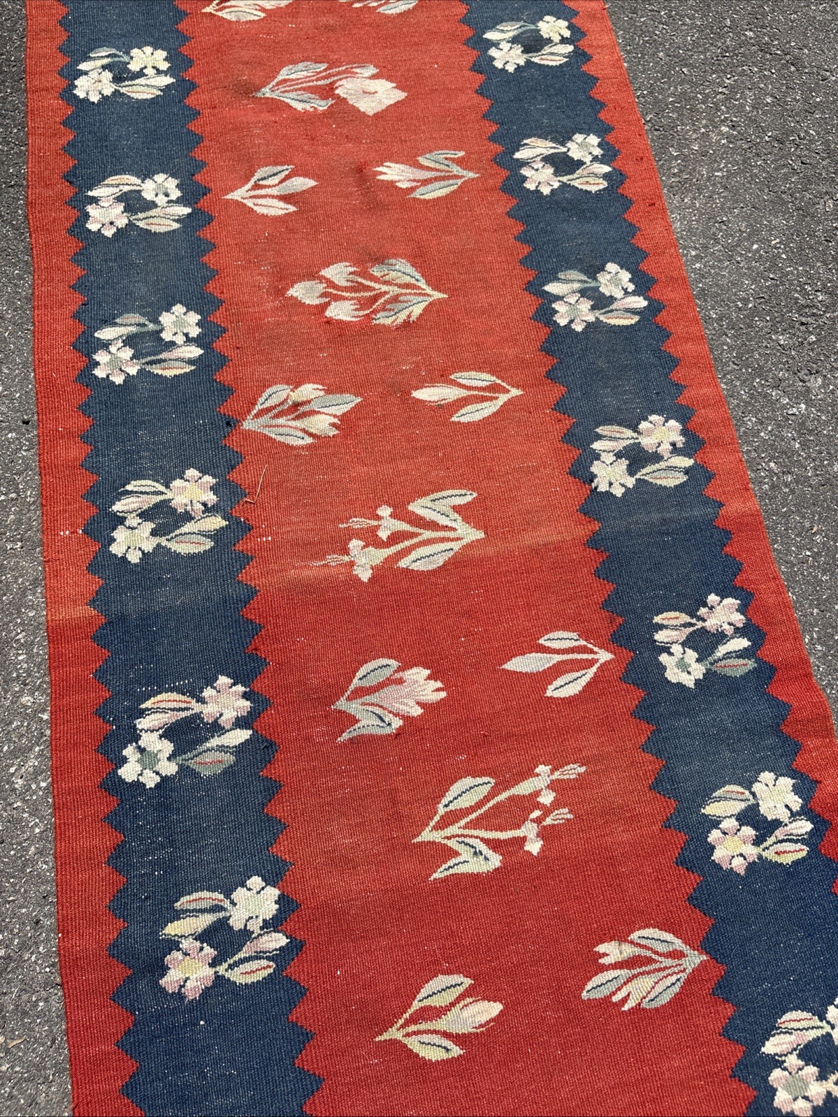 Antique Runner 30” x 8 Ft Wool Vintage Turkish Hand-Knotted Oriental Rug Floral gallery