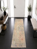 Red Antique Oriental Handmade Runner, 2.6x9ft, Red Faded Entryway Runner Rug gallery