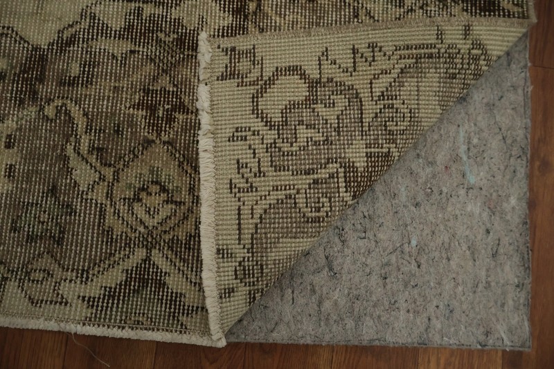 Exquisite Vintage Beige Rug 5x10 Hand-knotted Wool Distressed Turkish Carpet gallery