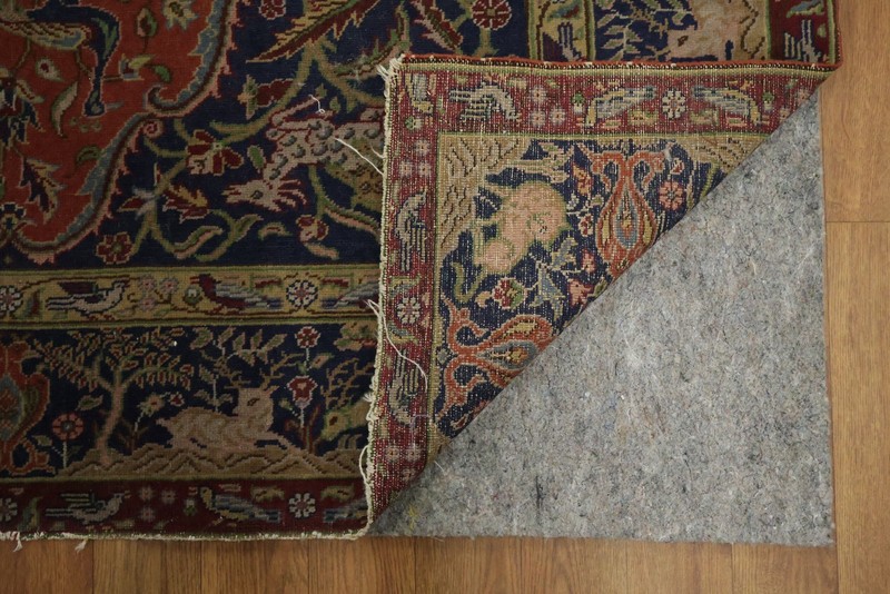 Premium Antique Traditional Wool Rug 4x6 – Vegetable Dyed Handwoven Carpet gallery