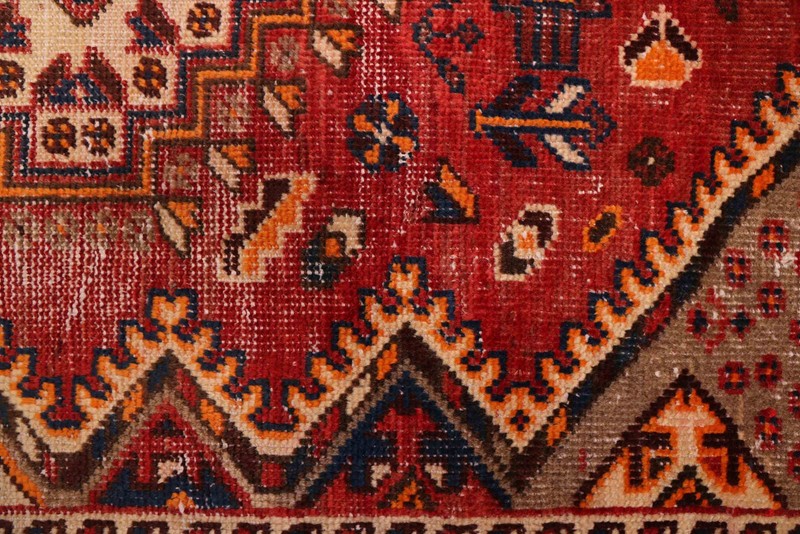 Vintage Geometric Area Rug 5'3" x 9'4" Traditional Hand-Knotted Wool Carpet gallery