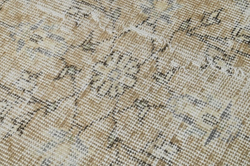 Oushak Turkish Doormat Rug 2x3 BEIGE Vintage Anatolian Handmade Small Kilim Rug gallery