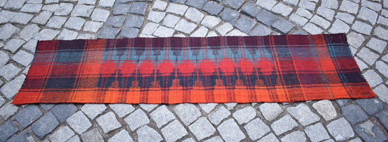 Vintage Kurdish Herki Runner Kilim 17'' x 68'' Anatolian Mini Hallway Kilim Rug gallery