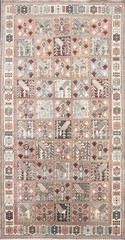 Handmade Garden Design Area Rug 5×9 Ft Oriental Wool Carpet Geometric Rug