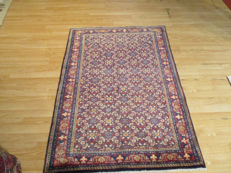 ESTATE 3x5 CIRCA 1960 TRIBAL MAHI VEGETABLE-DYE HANDMADE-KNOTTED WOOL RUG 583383 gallery