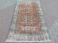 Vintage Rug, Area Rugs, Wool Rug, Handmade Turkish Carpet, Tribal Rug 44″X79″