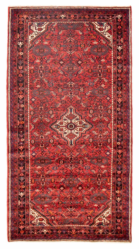 Vintage Hand-Knotted Carpet 5'3" x 9'10" Traditional Oriental Wool Area Rug