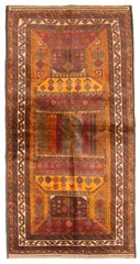 Traditional Vintage Hand-Knotted Carpet 3’5″ x 6’7″ Wool Area Rug