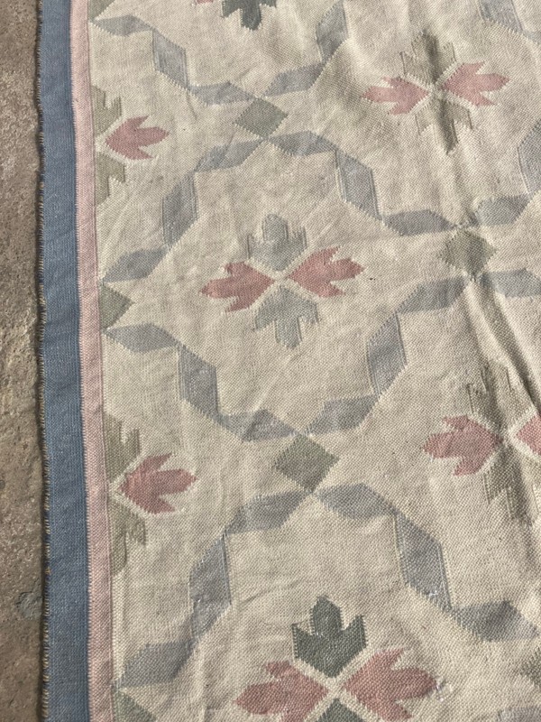 Vintage Traditional Handmade Lovely Turkish Floral Floor Rug Carpet 167x113 cm gallery