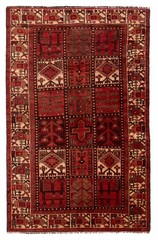 Vintage 4’11” x 7’7″ Traditional Hand Knotted Vegetable Dye Wool Area Rug