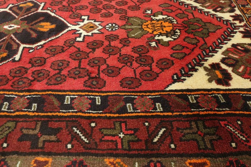 Vintage 3'2" x 5'0" Traditional Hand Knotted Vegetable Dye Wool Area Rug gallery
