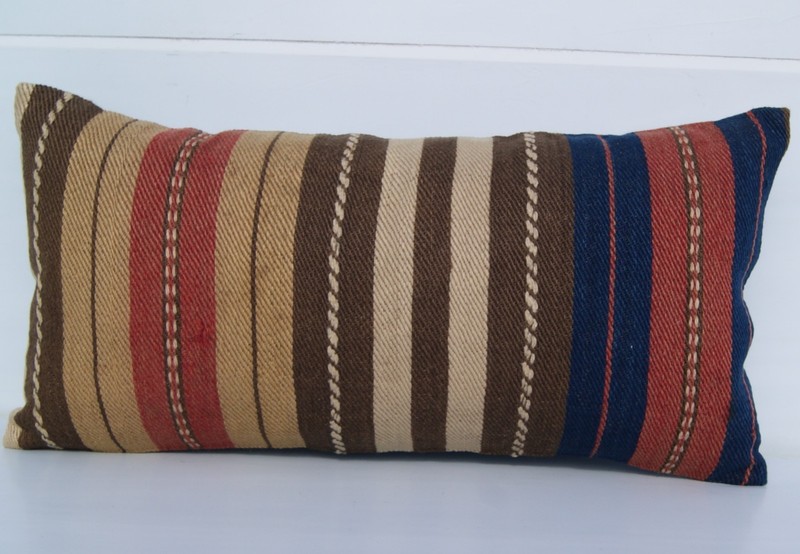 Rectangular Turkish Wool Cushion Set (2 Pieces, 60x30 cm) 24"X12" Wool Cushions gallery