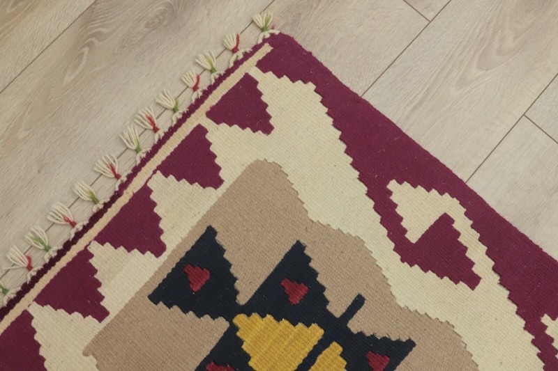 Traditional Vintage Handwoven Kilim Rug Tribal Ethnic Cappadocia Carpet 2x4 ft gallery
