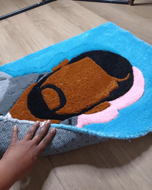Drake Inspired Handmade Tufed Rug 3Ft gallery