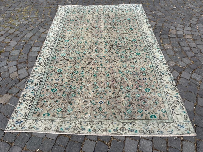 VINTAGE LARGE RUG, HANDMADE WOOL RUG, BOHEMIAN RUG, CARPET | 5,4 x 8,5 ft gallery