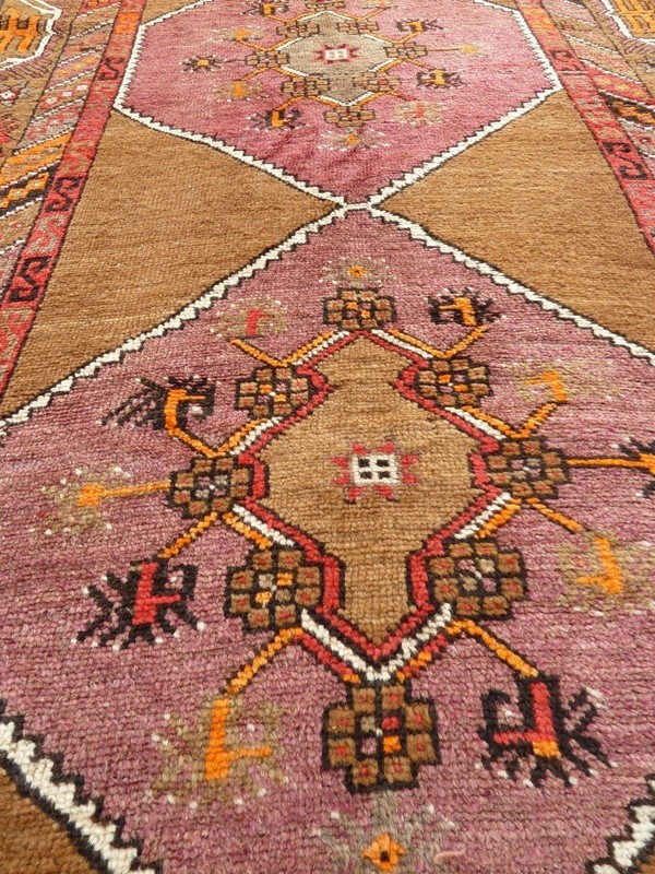 Dated 1960 Antique Caucasian Kazak Handmade Runner 4 Ft X 12 Ft Free Shipping gallery