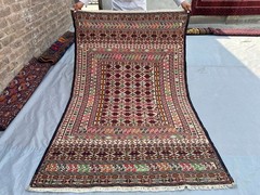 4×6’2 ft Afghan Sumak Kilim Rug Hand Woven Wool Tribal Vintage Kitchen Area Rug