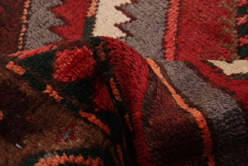 3'8" x 9'6" Vintage Hand-knotted Runner Rug Traditional Oriental Wool Carpet gallery