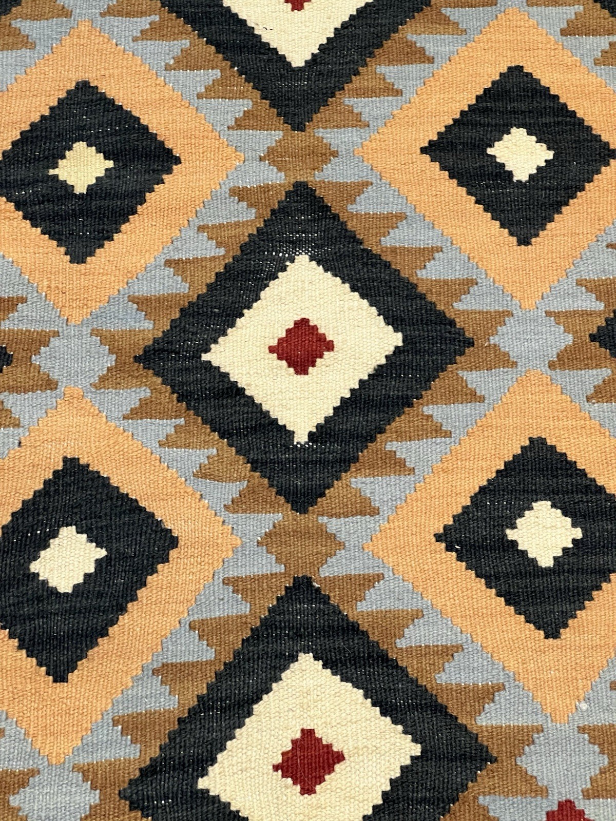 Vintage Kilim Traditional Hand Made Oriental Wool Kilim 4ft11inx3ft 184cmx104cm gallery
