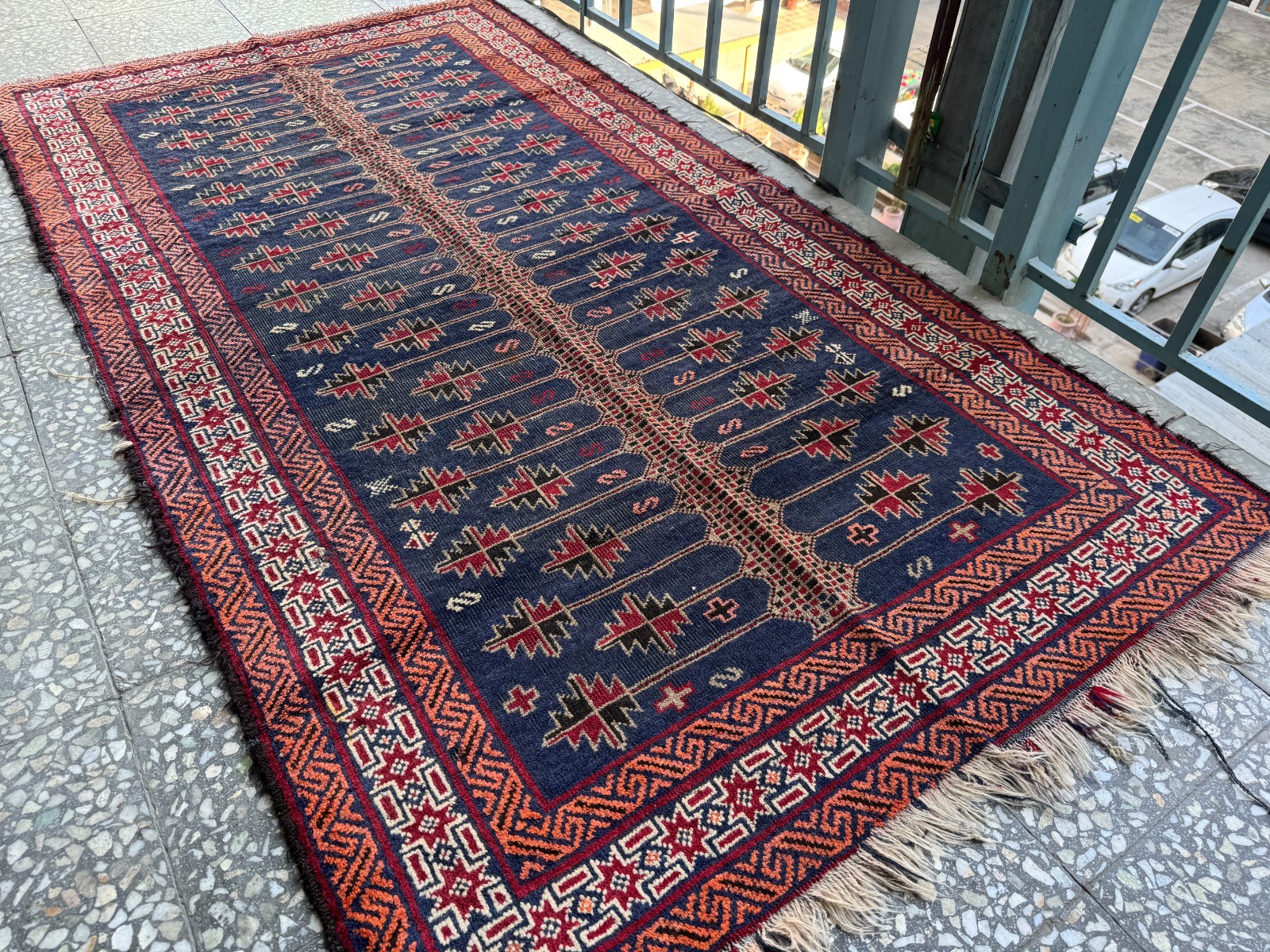4x6Ft Afghan Hand Knotted Vintage Area Rug Traditional Geometric Oriental Carpet gallery