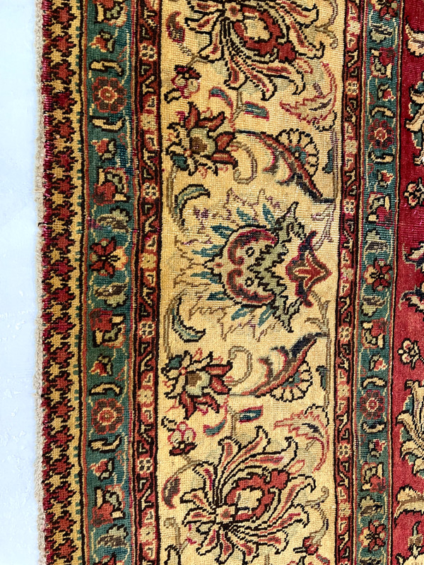 Antique Oriental Hand-Knotted Wool Area Rug Red/Beige/Blue/Green 11'5" x 16'3" gallery