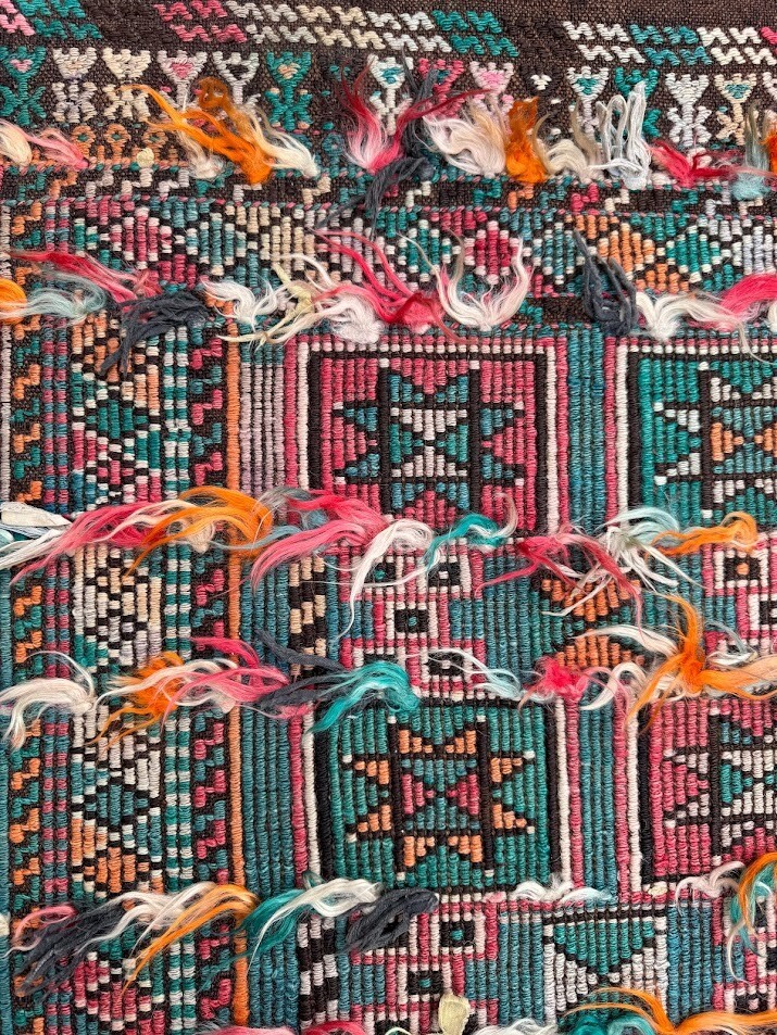 2'4 x 6'5 Tulu Turkish Cicim Handwoven Flatweave Rug All Wool gallery