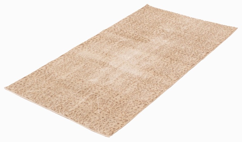 Vintage Cream Traditional 3'7" x 6'6" Hand-Knotted Oriental Wool Area Rug gallery