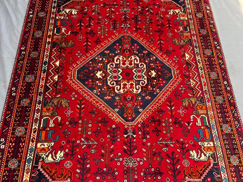 5'4 x 8'4 ft Vintage Afghan Tribal Baluchi Style Hand knotted Wool Red Area Rug gallery