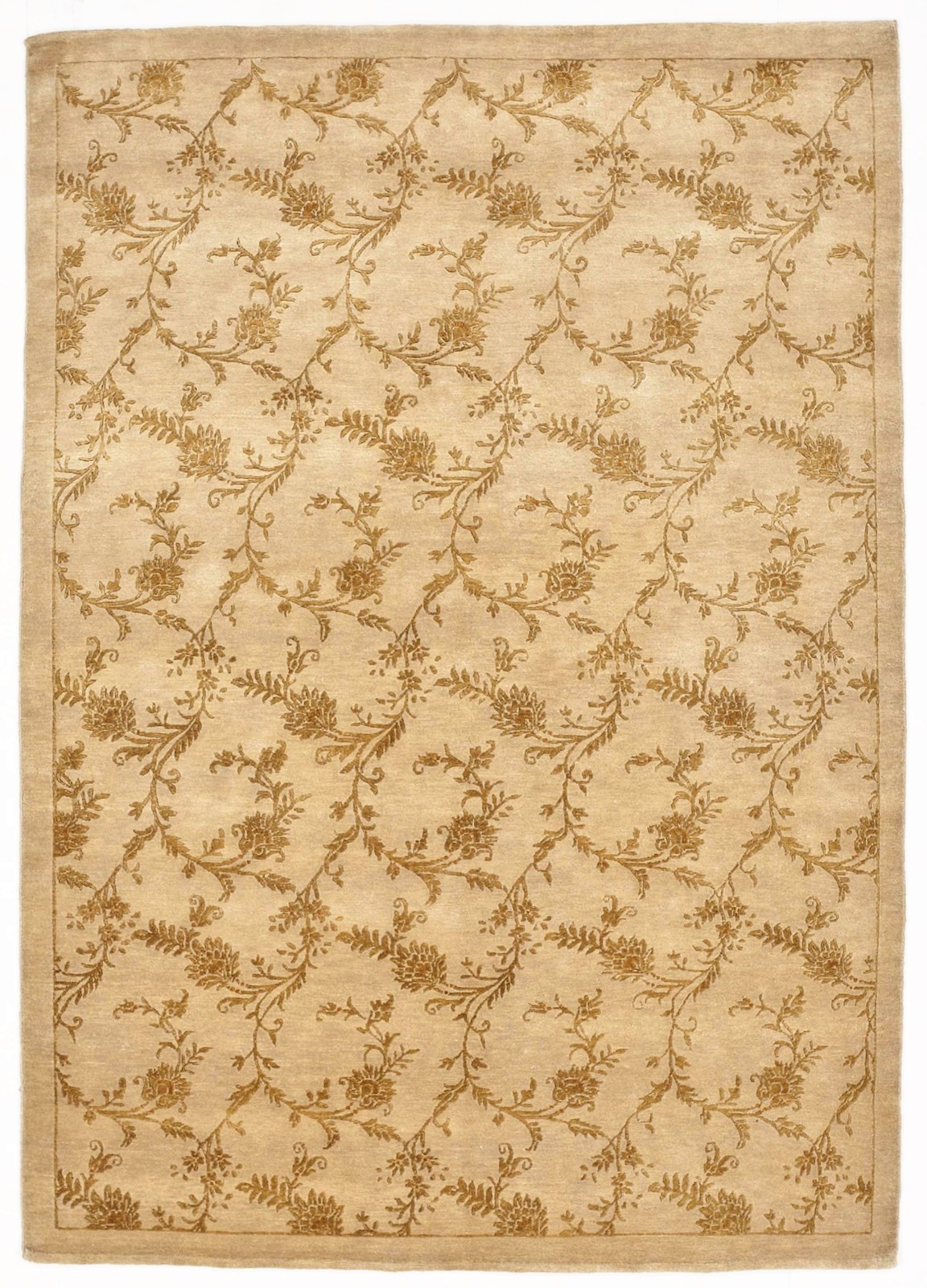 Hand knotted European Style Indian Rug gallery