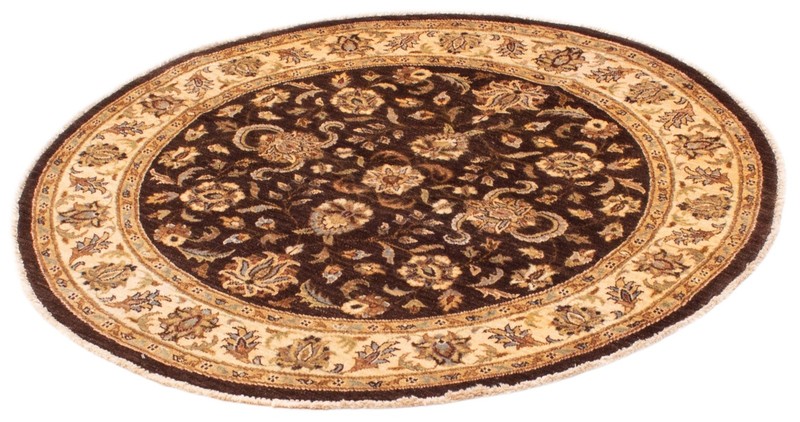 Vintage Hand-Knotted Area Rug 5'1" x 5'1" Traditional Wool Carpet gallery