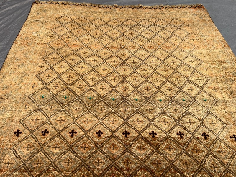 Terracotta Antique Afghan Muted Rug 5x10 Geometric Baluchi Neutral Tribal Carpet gallery