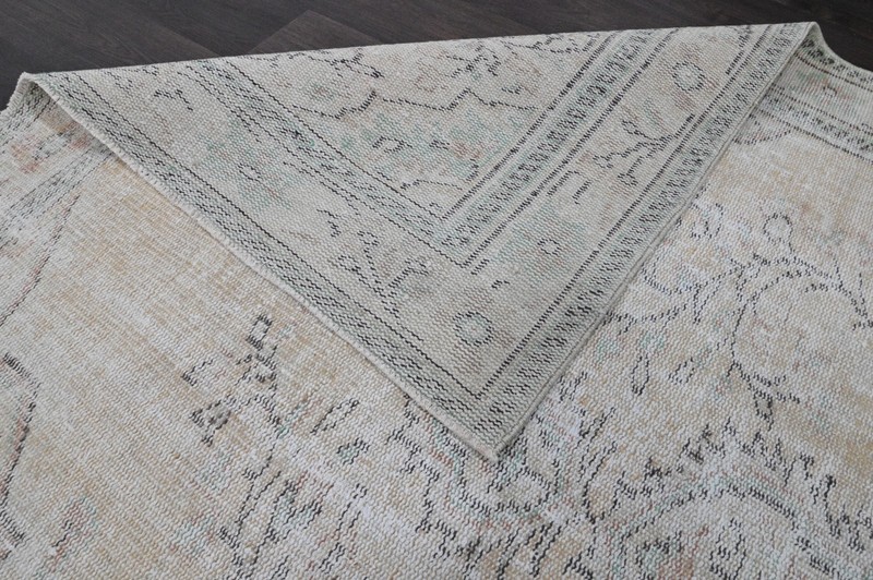Oushak 5x9,Turkish Rug,vintage,anatolian,BEIGE,kilim,Bohemian,handmade,wool gallery