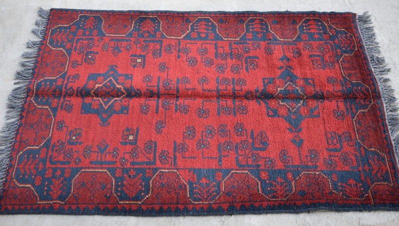 2'8 x 3'10 ft Hand knotted afghan tribal khal muhammadi area rug, 3x5 small rug gallery