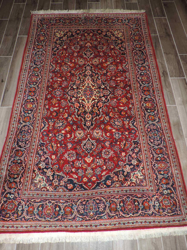 5x8ft. Vintage Handmade Oriental Wool Rug