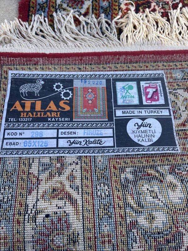 Turkish Rug Atlas Halilari Decorative Antique Textiles Carpet *Great Condition gallery