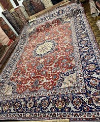 Antique Persiaan Masterpiece Isphahaan 15’6” X 11’3” Oriental Rug Handmade Fine