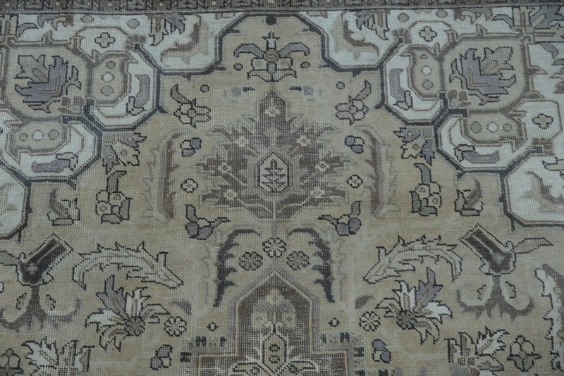 Vintage Geometric Muted Area Rug 8x11 Ft Handmade Traditional Wool Carpet gallery