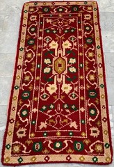 Vintage Mid-Century Scandinavian: Long-Pile Rya Shags, Traditional Rug (3×6 ft.)