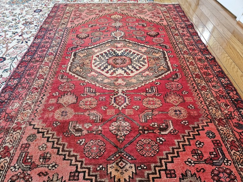 4.1x6.5 ANTIQUE FINE CAUCASIAN SERAPI HERIZ VINTAGE USHAK KAZAK RUG gallery
