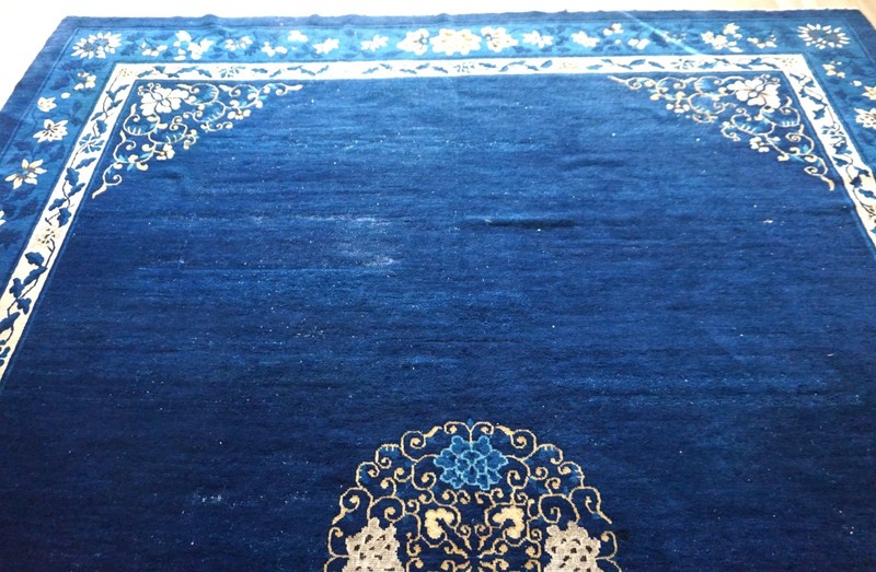 Antique Chinese Peking Art Deco Rug 9'x11'7" gallery