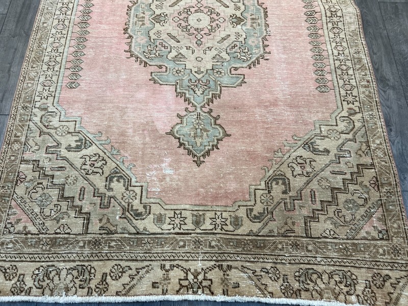 Pink Persian Rug, Handmade Rug, Living Room Rug, Bedroom Rug, 4.9 x 7.9 ft gallery