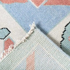Oushak Hand Knotted Blue, 4×6, 5×8, 6×9, 8×10, 9×12, 10×14, 12×15 Wool Area Rug