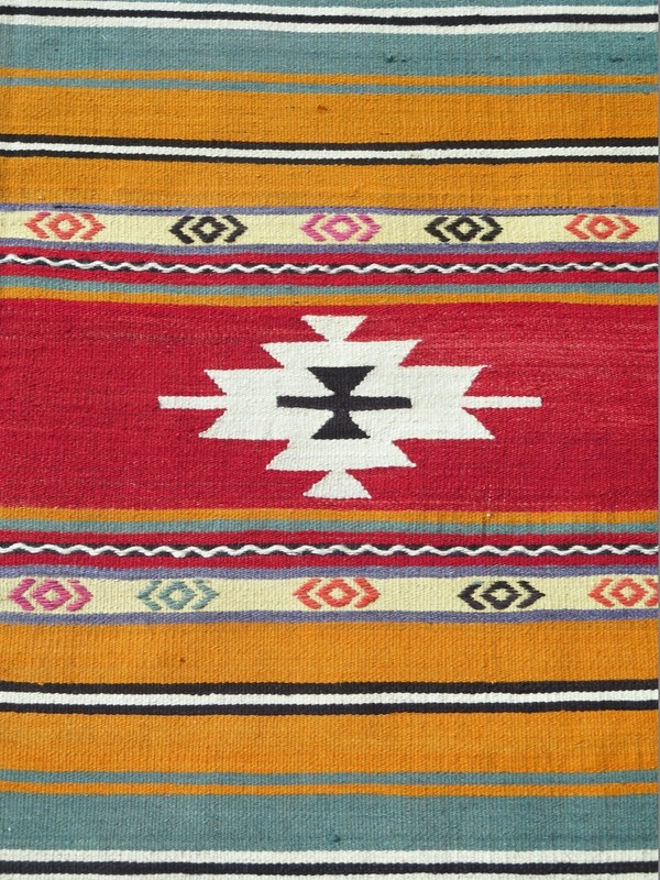 Runner Rug, Hallway Rug, Turkish Runner, Kitchen Rugs, Stairs Kilim Rug 25"x98" gallery